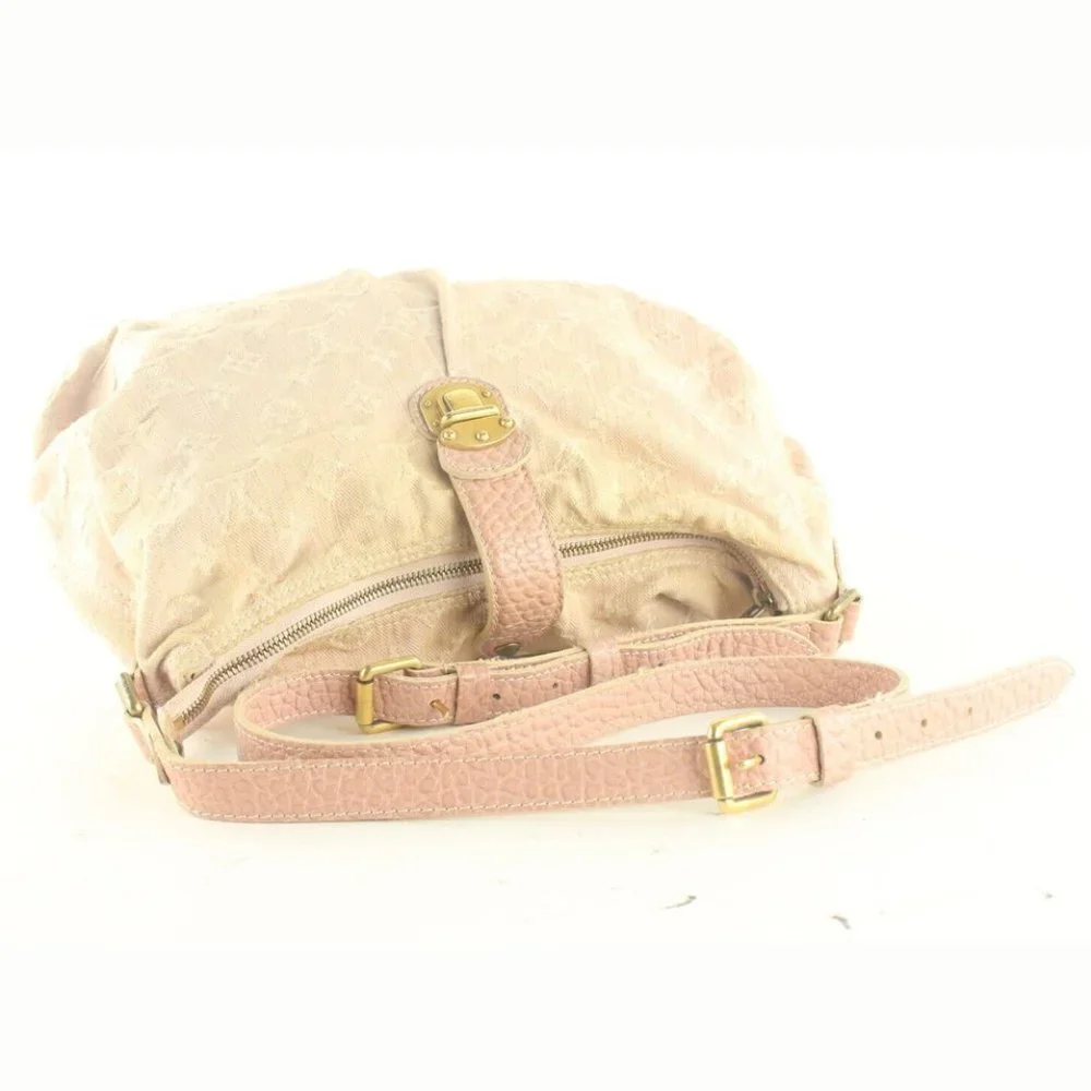 Louis Vuitton Pink Denim Monogram Slightly Messenger 3LK103K